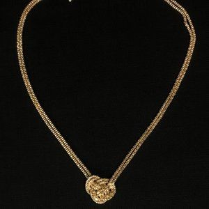 Golden Knot Pendant Necklace - Elegant Women’s Necklace
